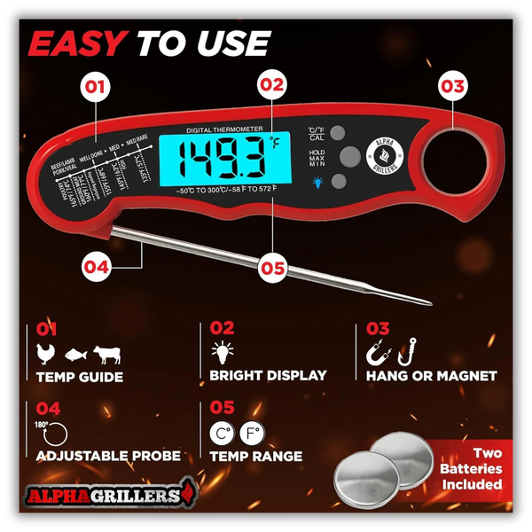 easy to use digital thermometer